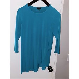 The Limited - 3/4 Sleeve blue blouse